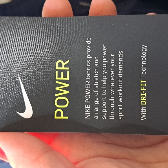 Nike Power Dri-Fit Navy/White Drawstring cropped Capri's. Size Small NWT - Picture 8 of 10